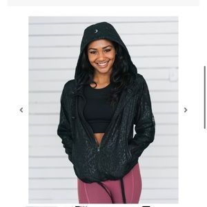 Zyia black bomber jacket. Xxl.